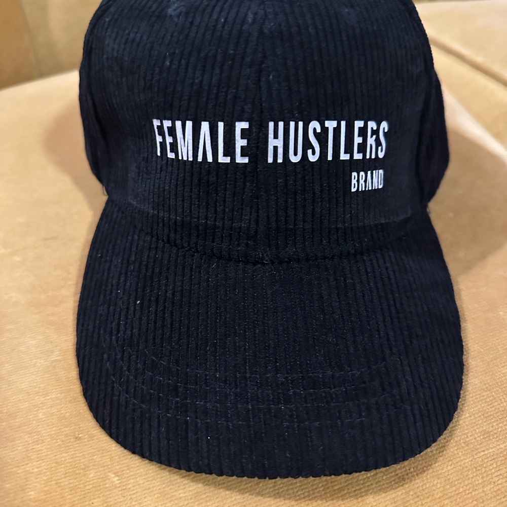 Female Hustlers Black Corduroy Cap